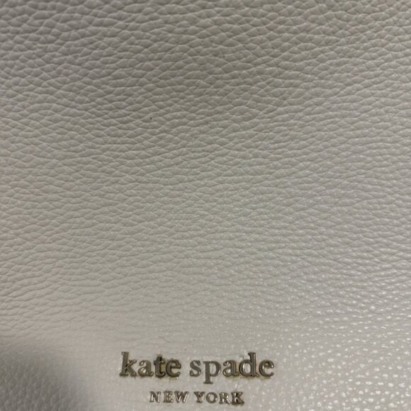 Kate Spade Hudson Colorblock Large Hobo Bag, Cream Brown Leather Shoulder Purse